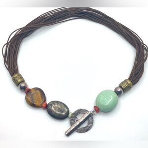 Silpada Brown and Multicolor Beaded Necklace